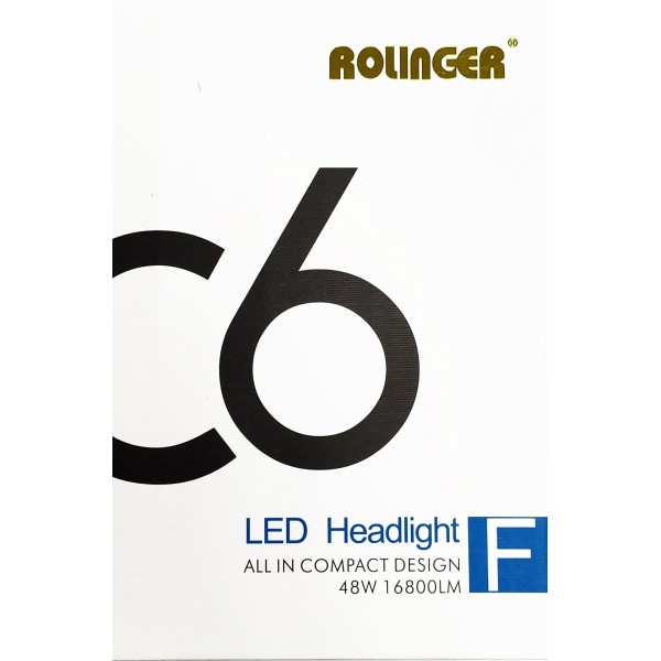 Светодиодная лампа C6 Rolinger COB 12-24v (H7)