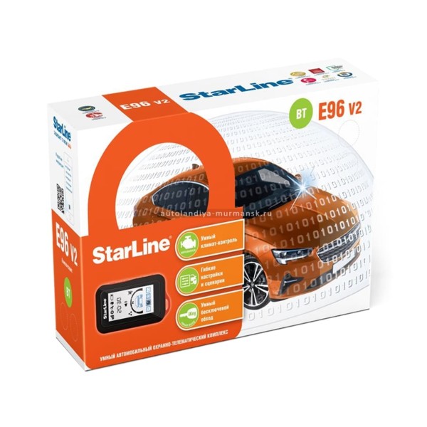Автосигнализация StarLine E96 v2 Eco + 2can-4lin + BT