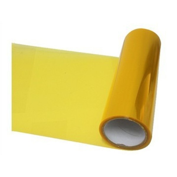 Желтая пленка свето фильтр для фар  1 метр